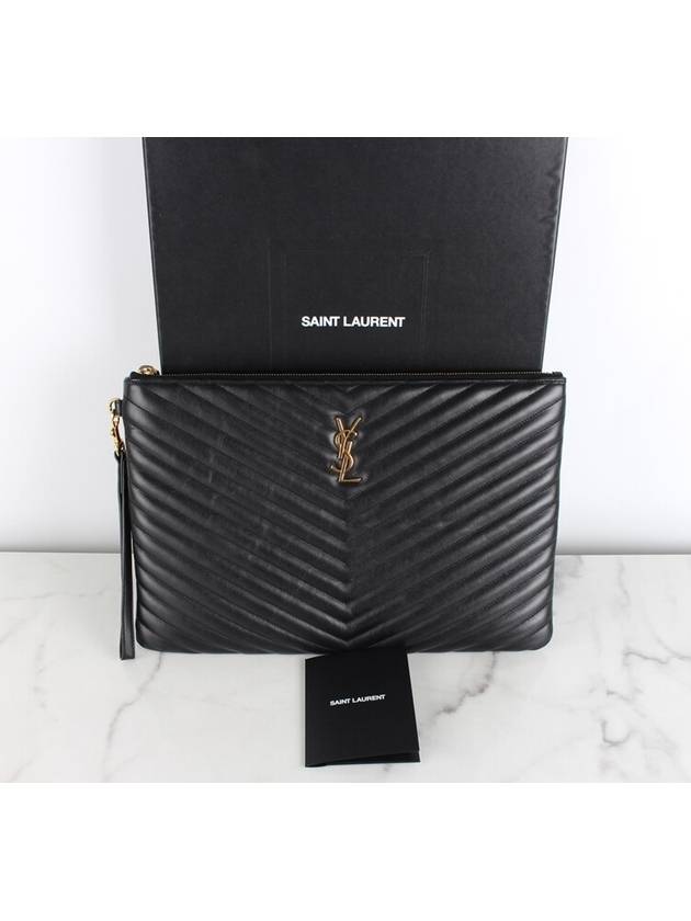 Luxury Saint Laurent Trending 2025 Clutch Black L