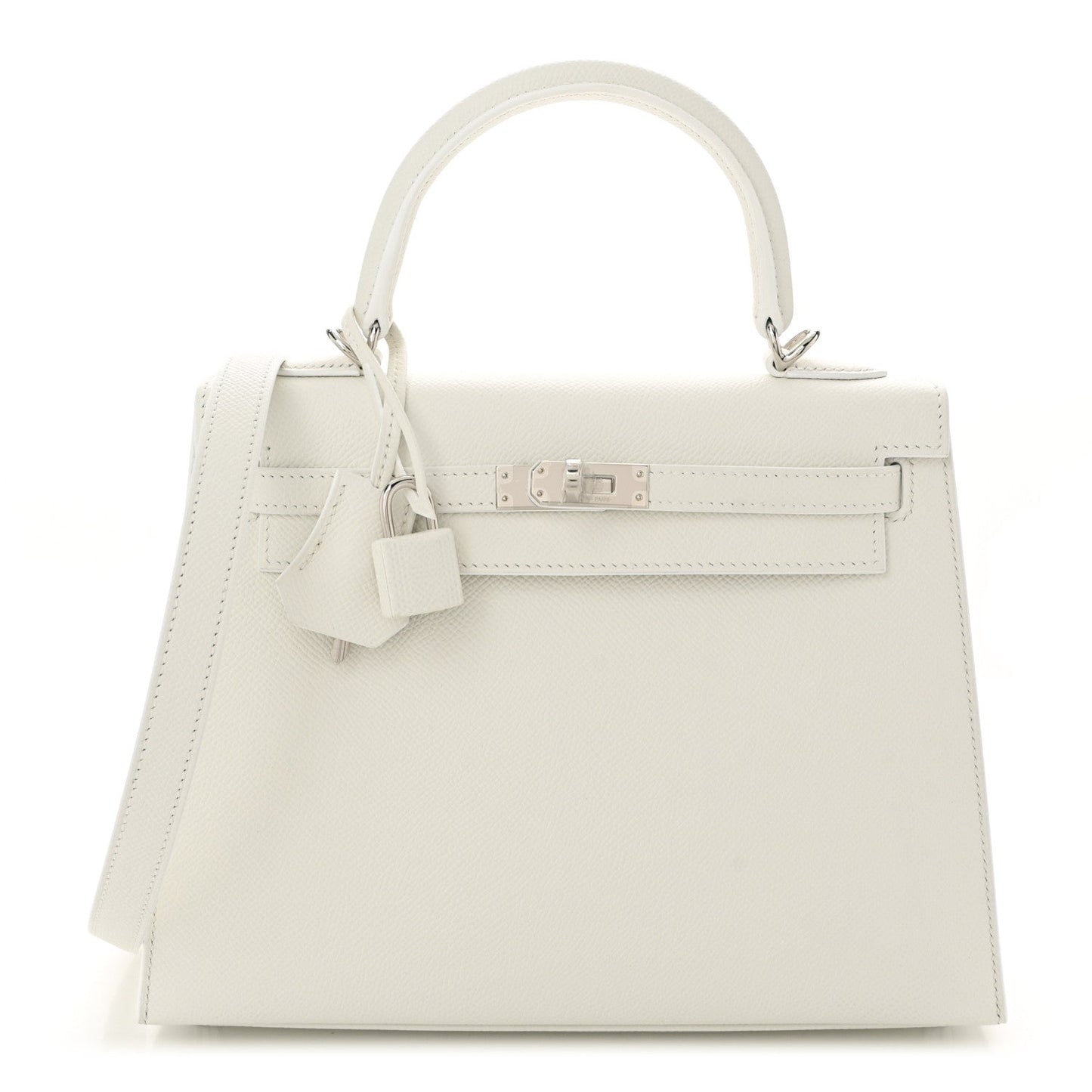 Hermes Epsom Kelly Sellier 25 New White