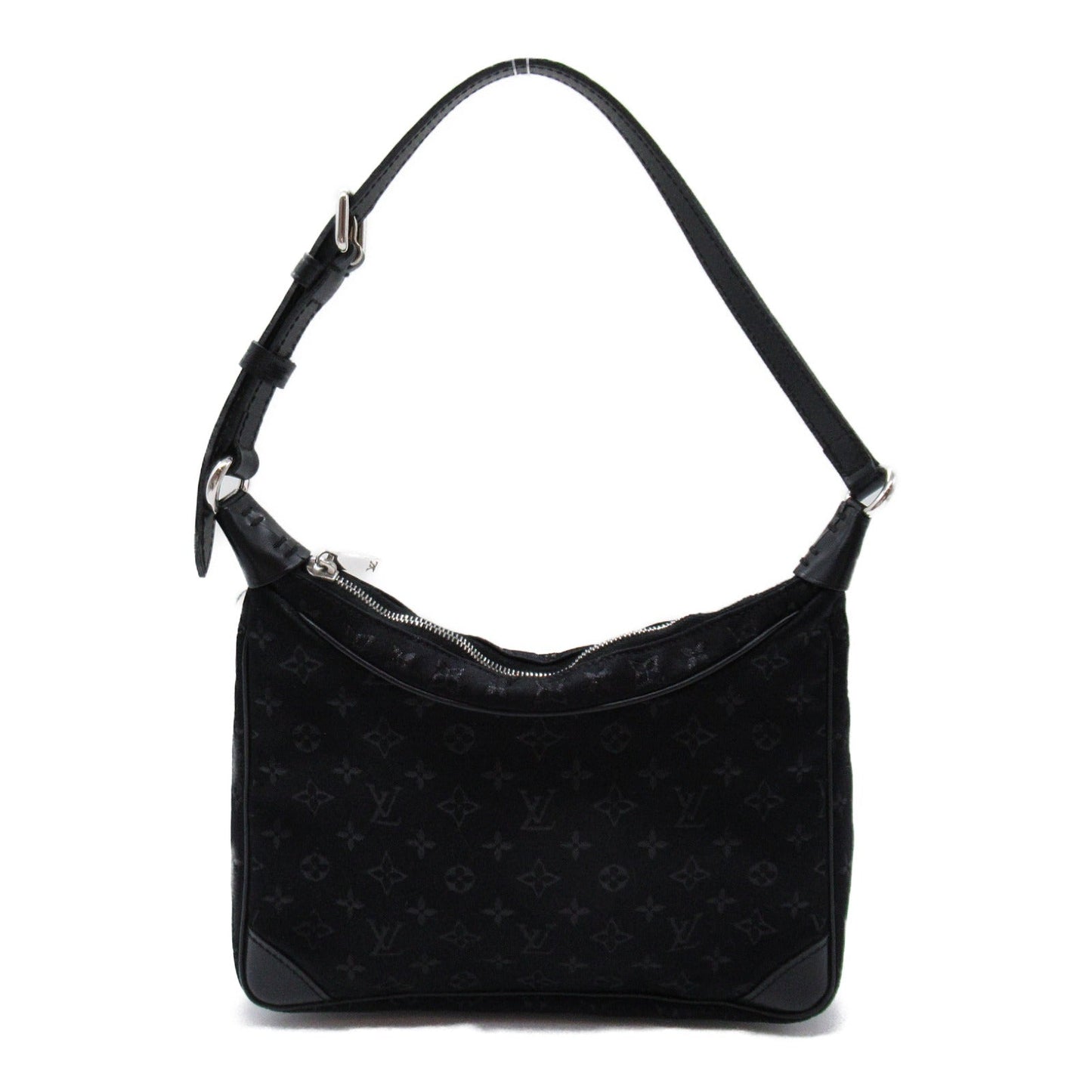 Louis Vuitton Little Bronze Accessories Bag PVC Coated Canvas Monogram Satin  Black M92142