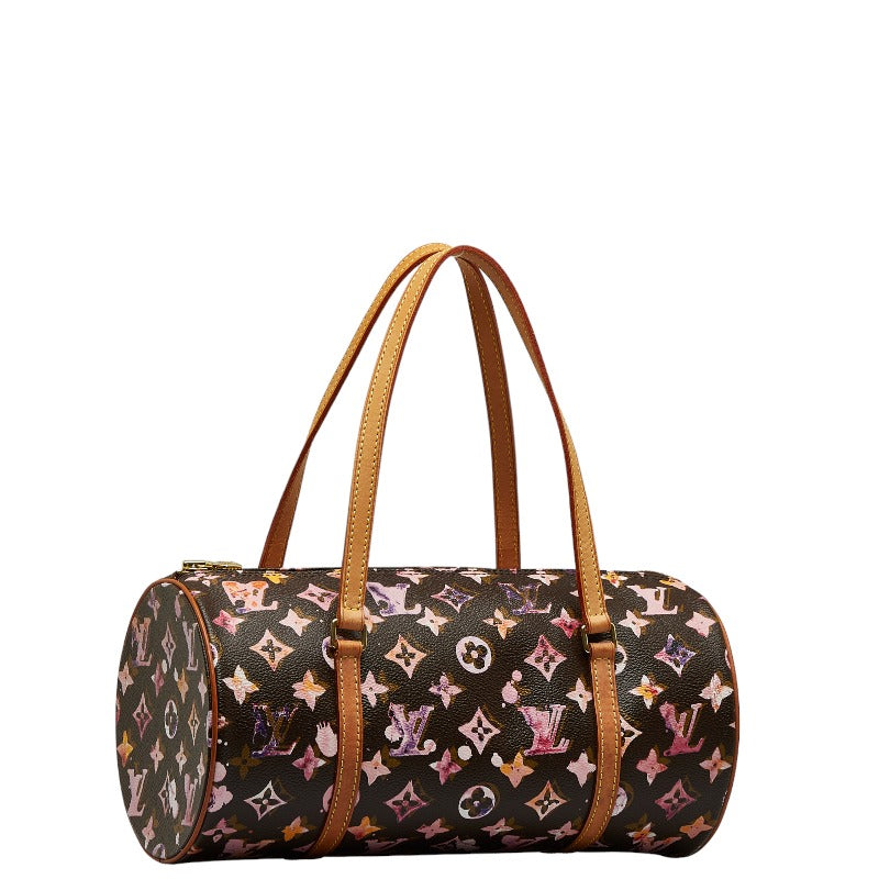 Louis Vuitton Monogram Water Colour Papillon 30 Shoulder Bag M95753 Brown Pink PVC Leather Louis Vuitton