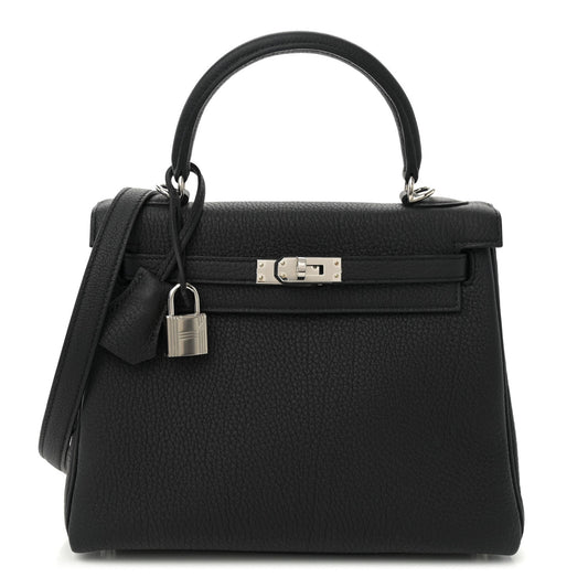 Hermes Togo Kelly Retourne 25 Black