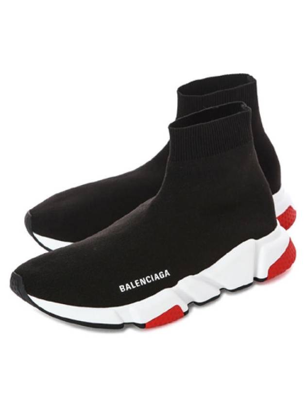 Luxury Balenciaga Trending 2026 Speed Runner High Top Sneakers Red Black