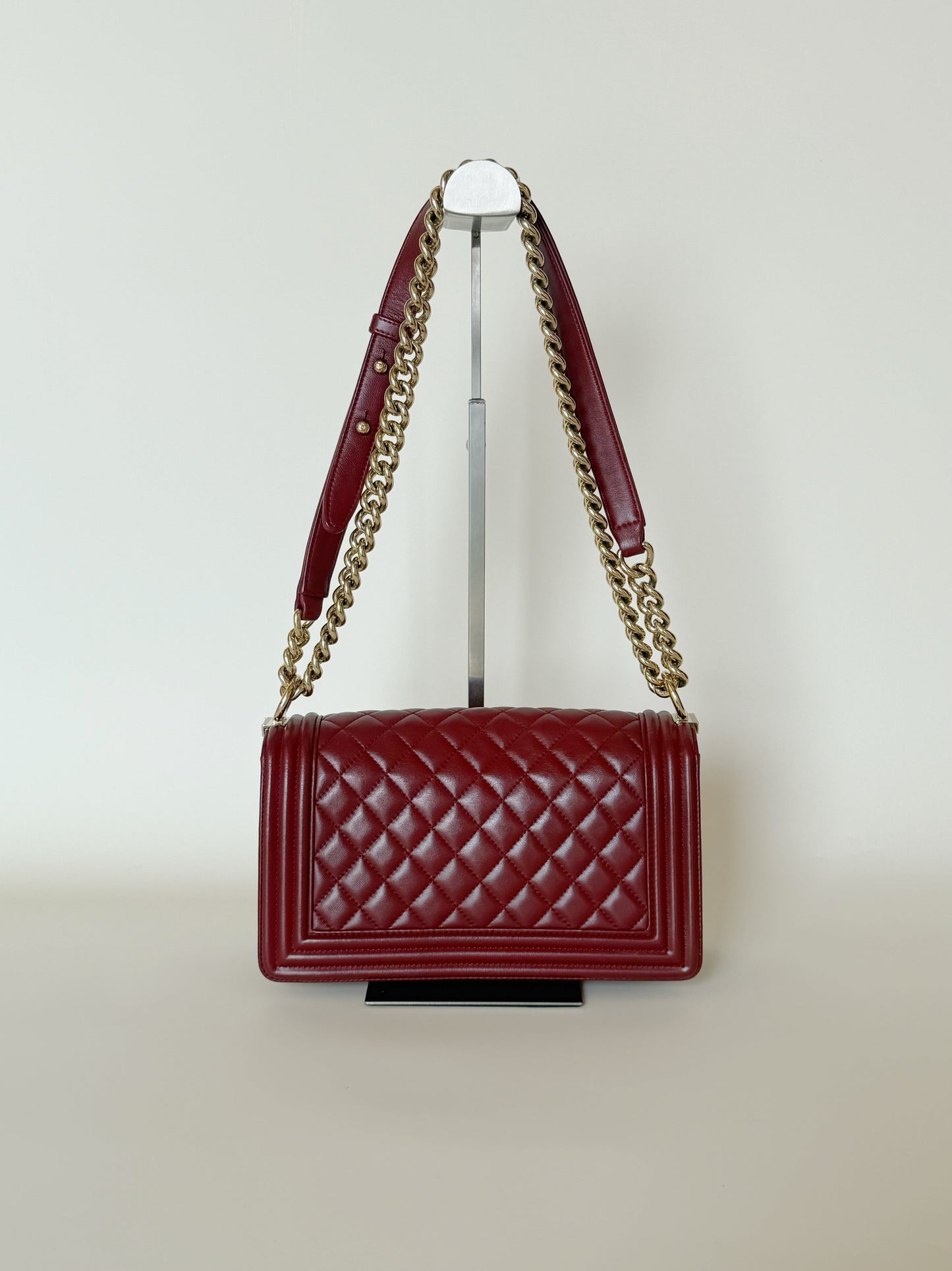 Chanel Lambskin Quilted Medium Boy Flap