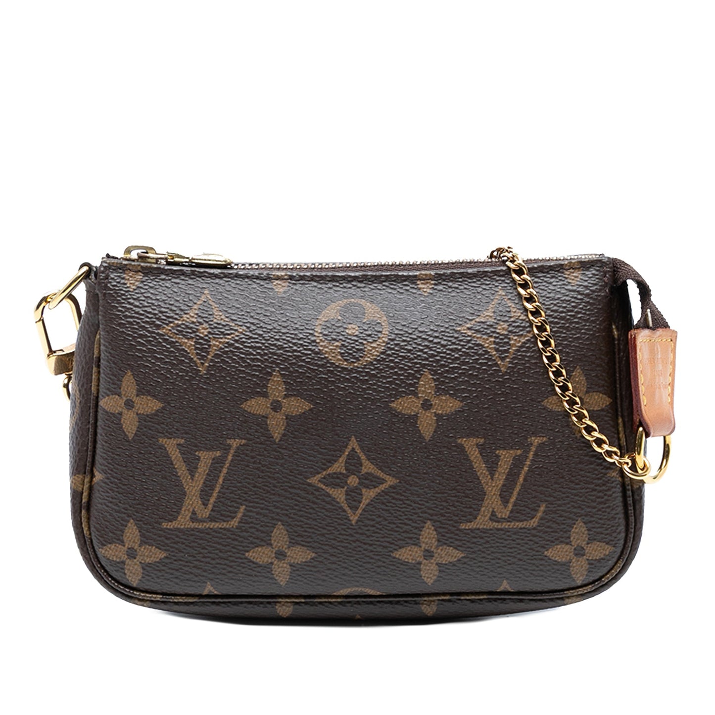 Brown Louis Vuitton Monogram Mini Pochette Accessoires Handbag