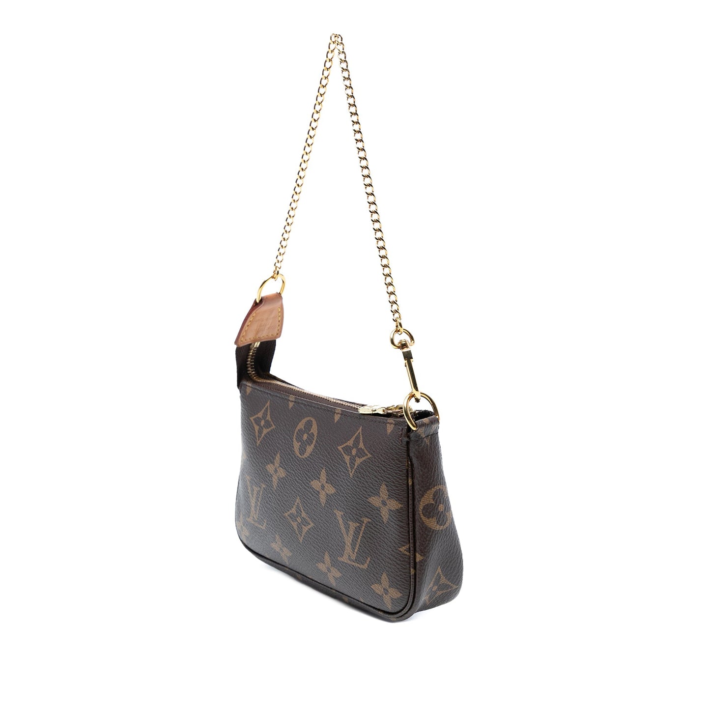 Brown Louis Vuitton Monogram Mini Pochette Accessoires Handbag