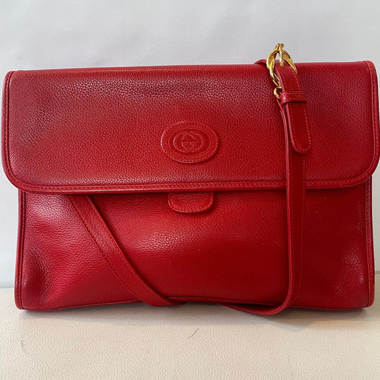 Gucci Leather Shoulder Bag Style 17