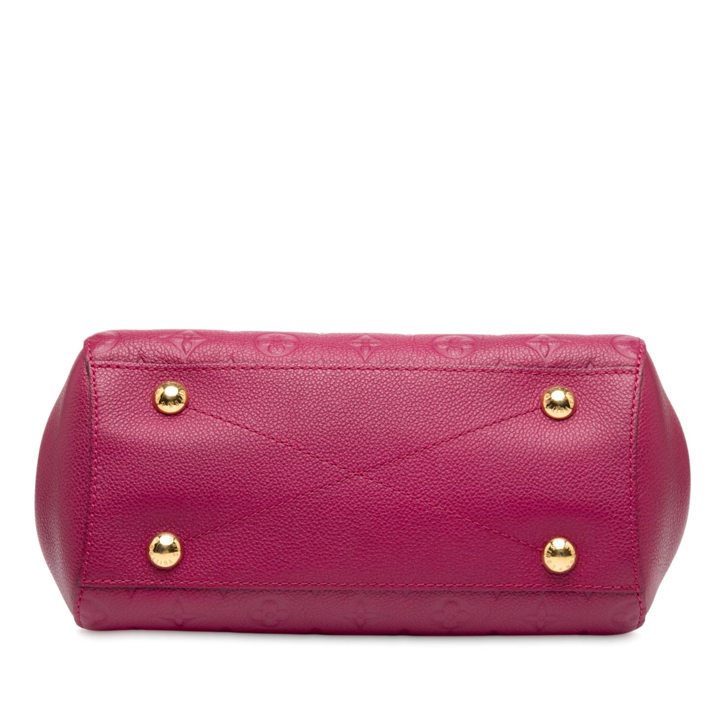 Maroon Louis Vuitton Monogram Empreinte Montaigne BB Satchel