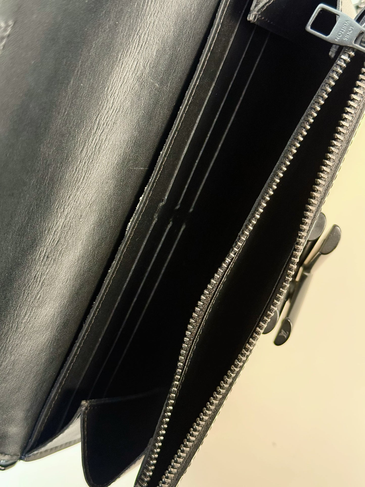 Louis Vuitton Leather Twist Wallet on Chain