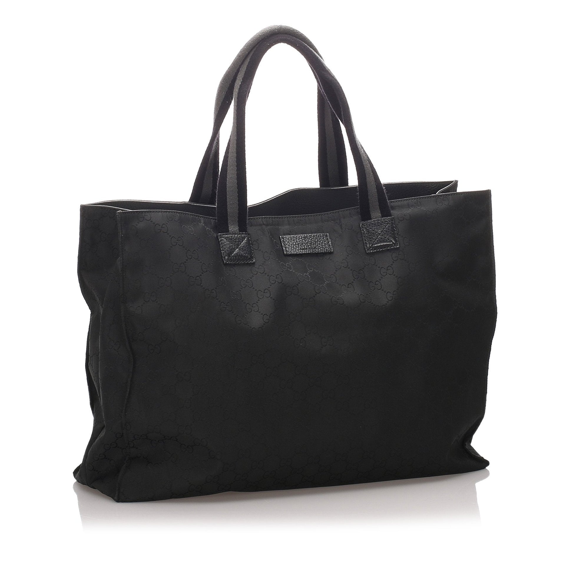 Gucci Black Canvas Tote Style 4