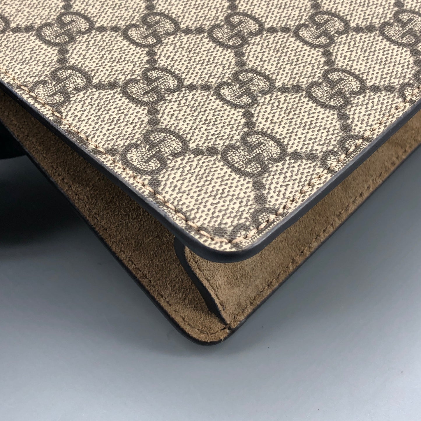 Gucci Dionysus GG Supreme Canvas Small Shoulder Bag Beige