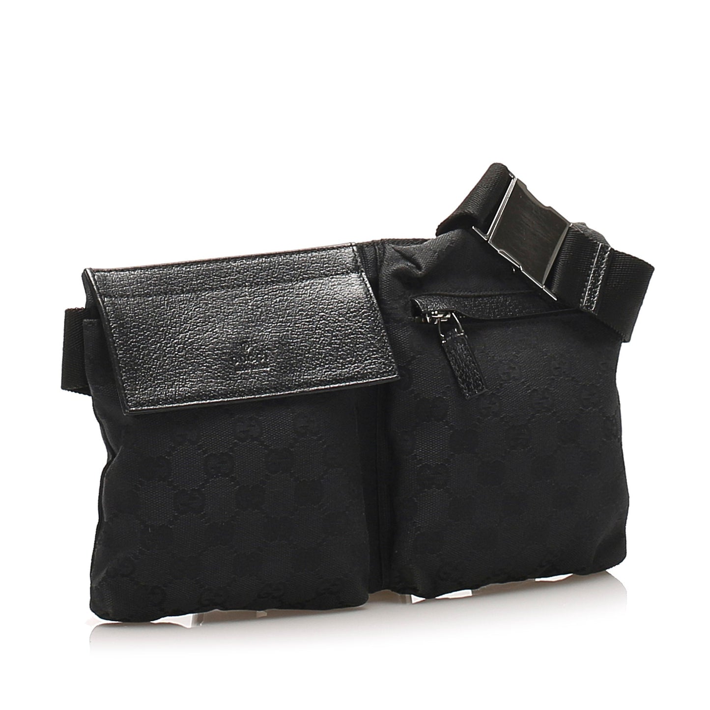 Gucci Leather Canvas Shoulder Bag