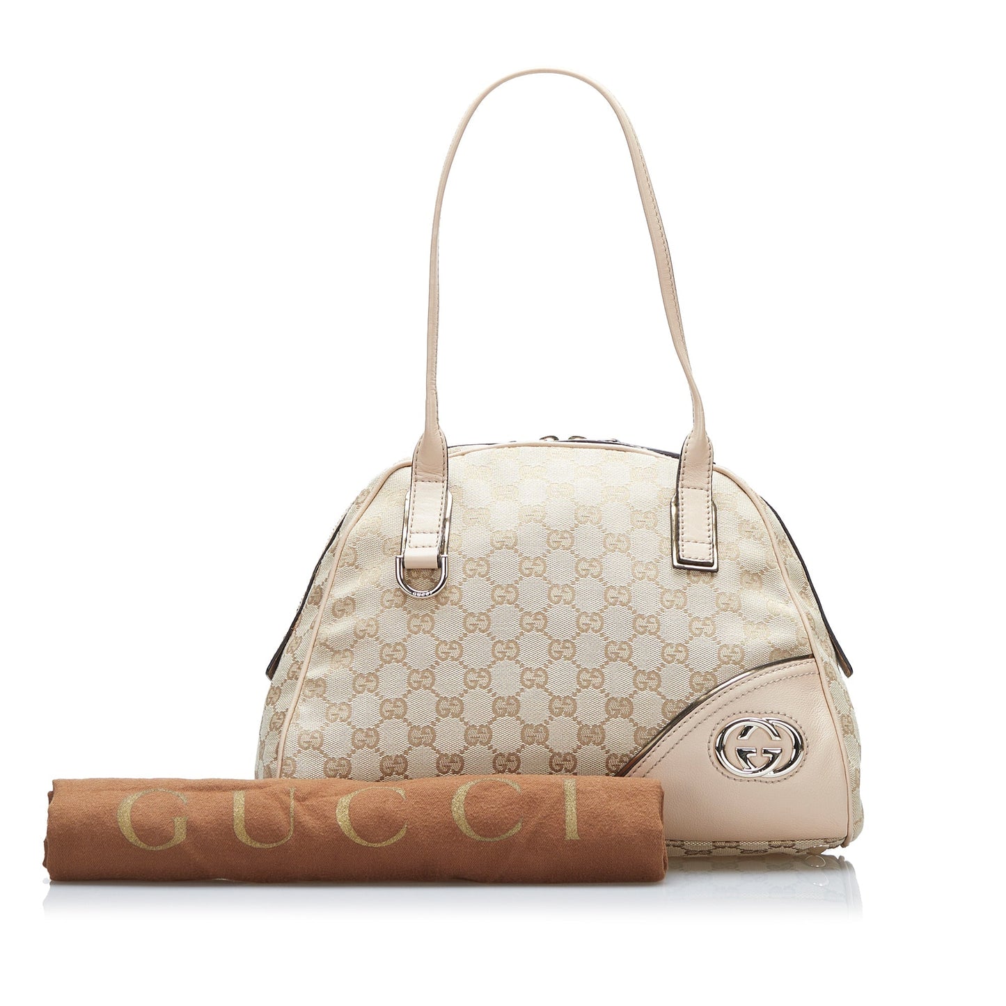 Gucci Leather Canvas Handbag Style 7