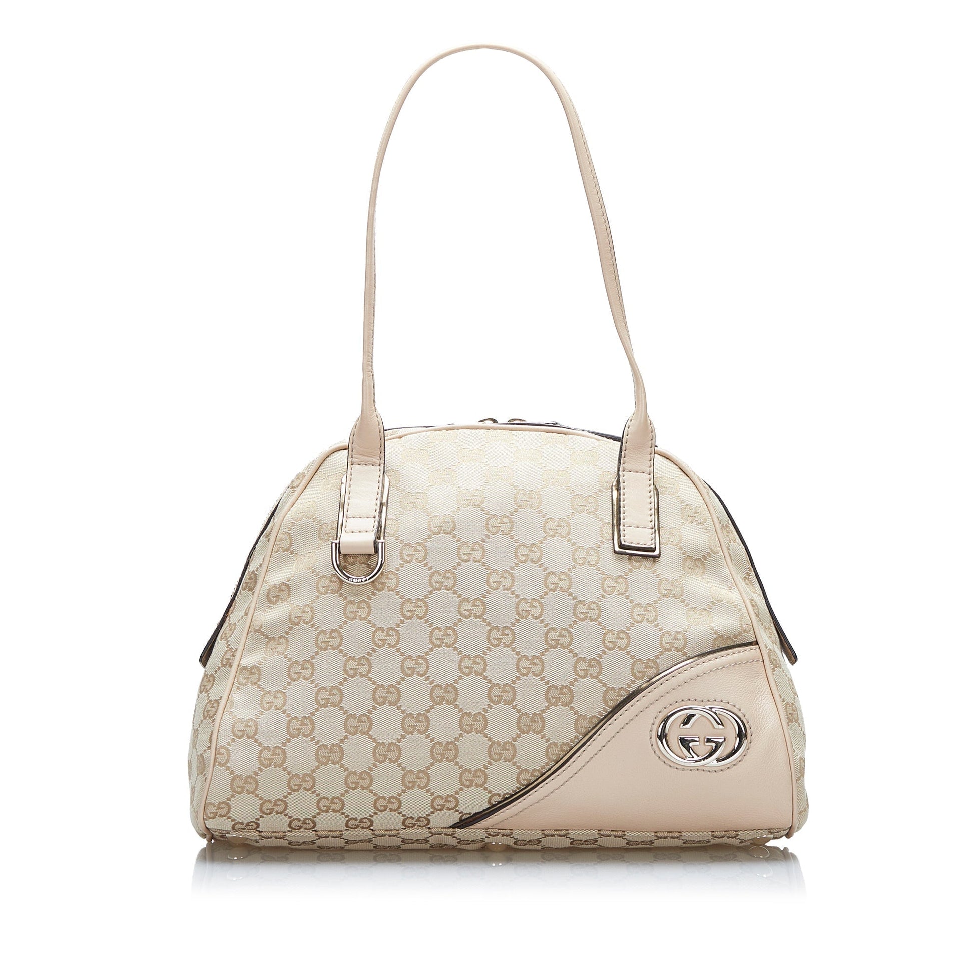 Gucci Leather Canvas Handbag Style 7