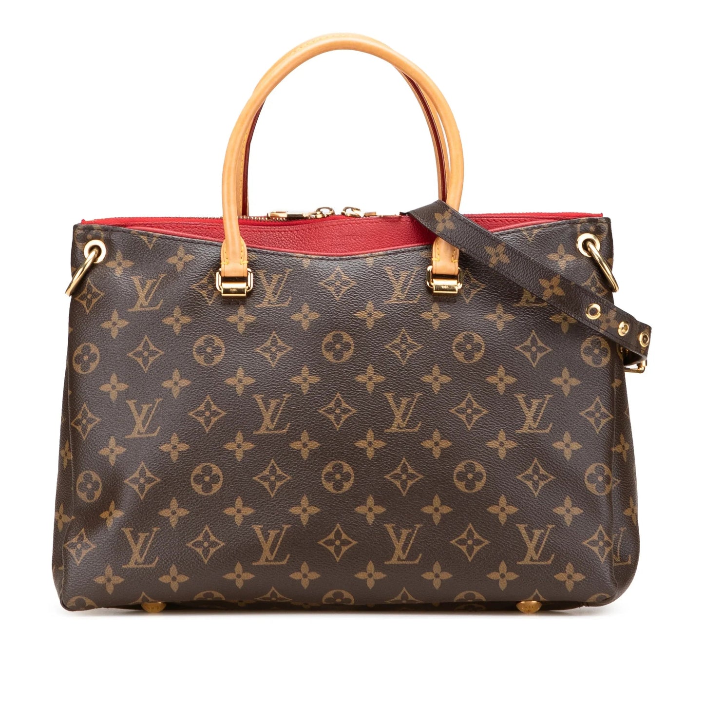 Brown Louis Vuitton Monogram Pallas MM Satchel