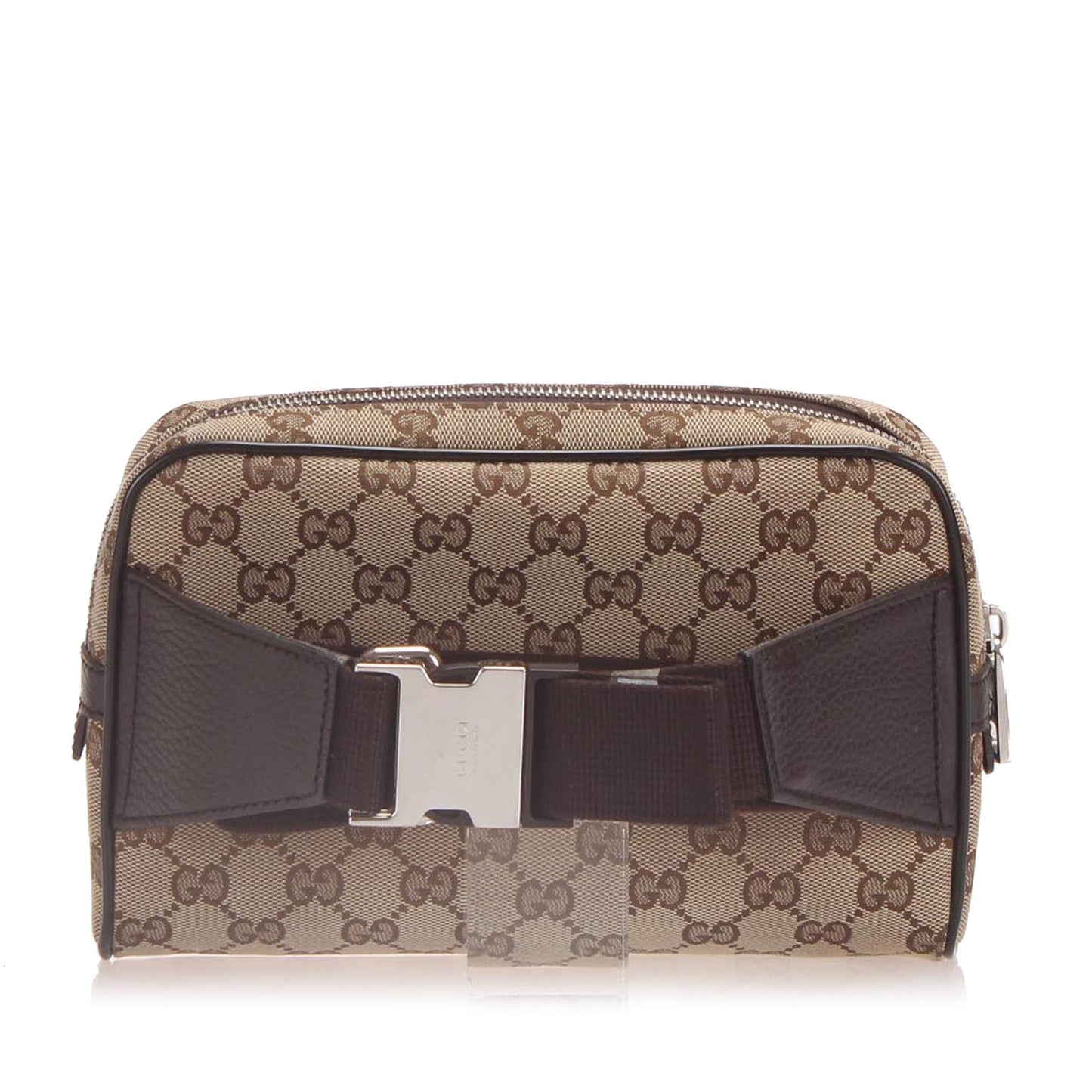 Gucci Leather Canvas Shoulder Bag