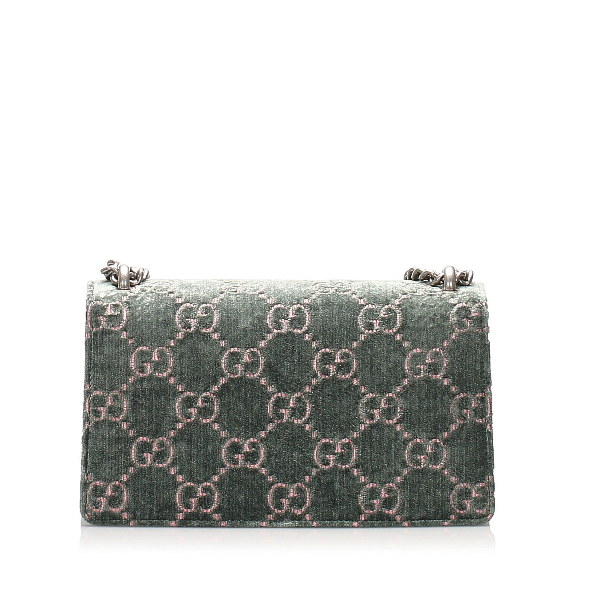 Gucci Monogram Chain Leather Shoulder Bag