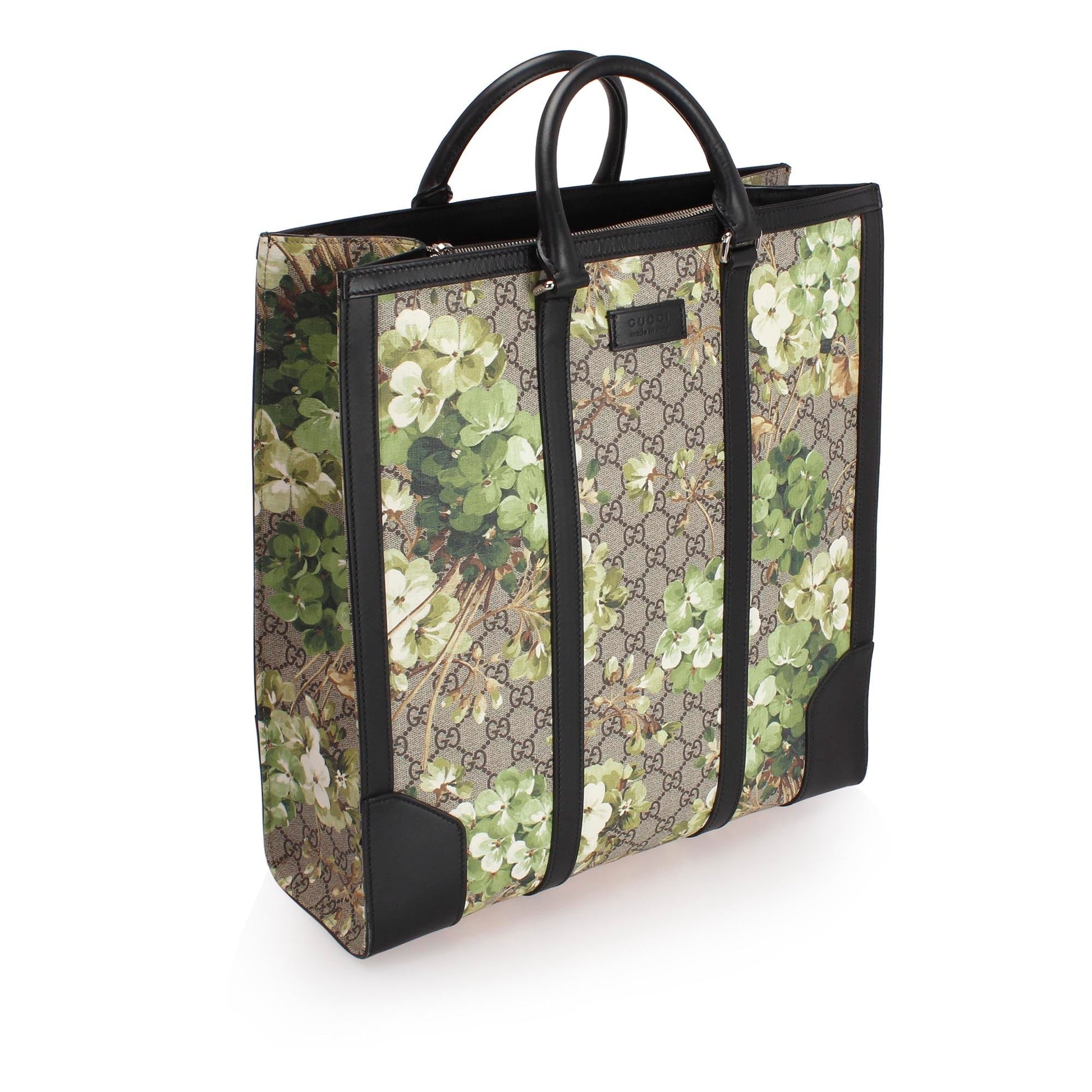 Gucci Leather Canvas Tote