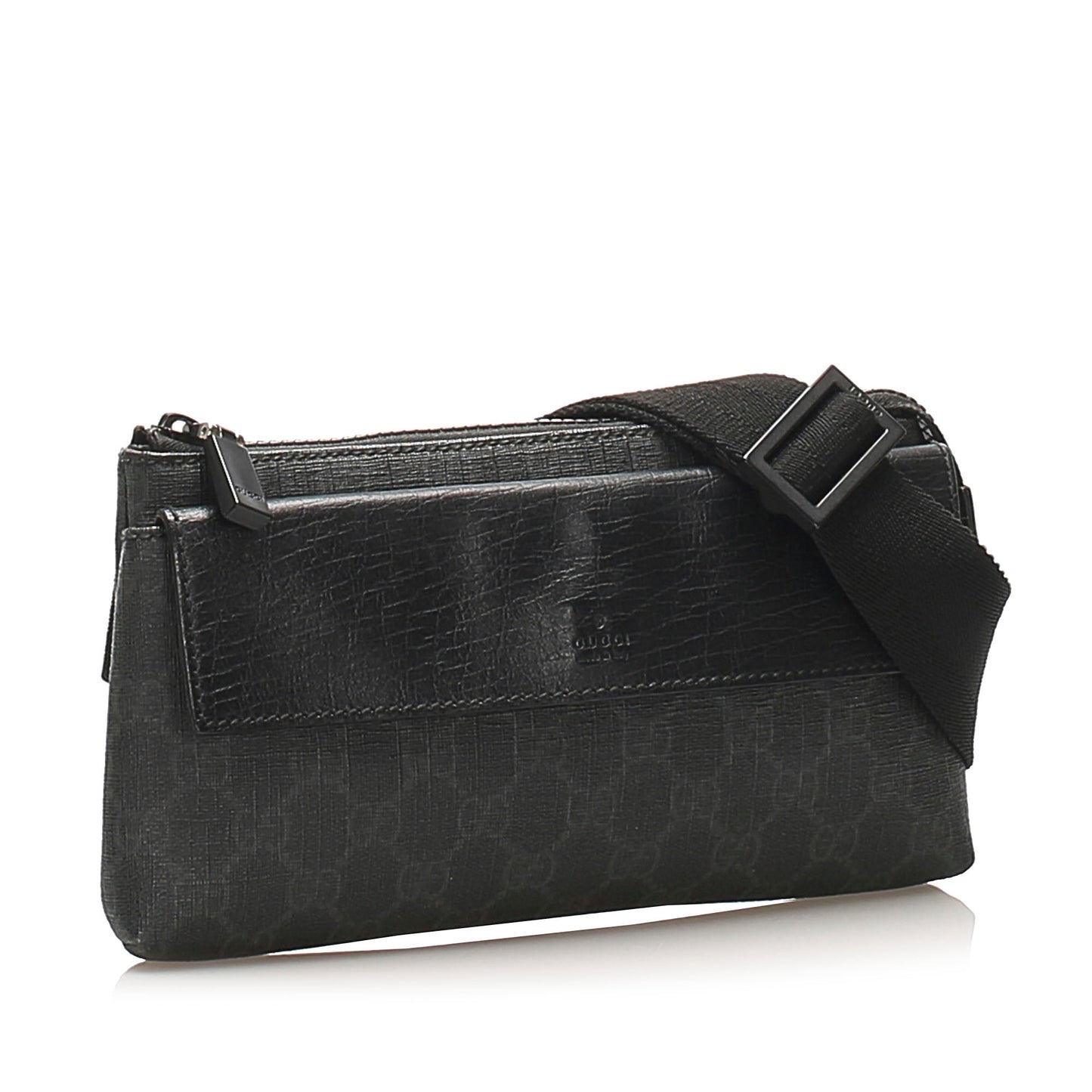 Gucci Leather Canvas Shoulder Bag