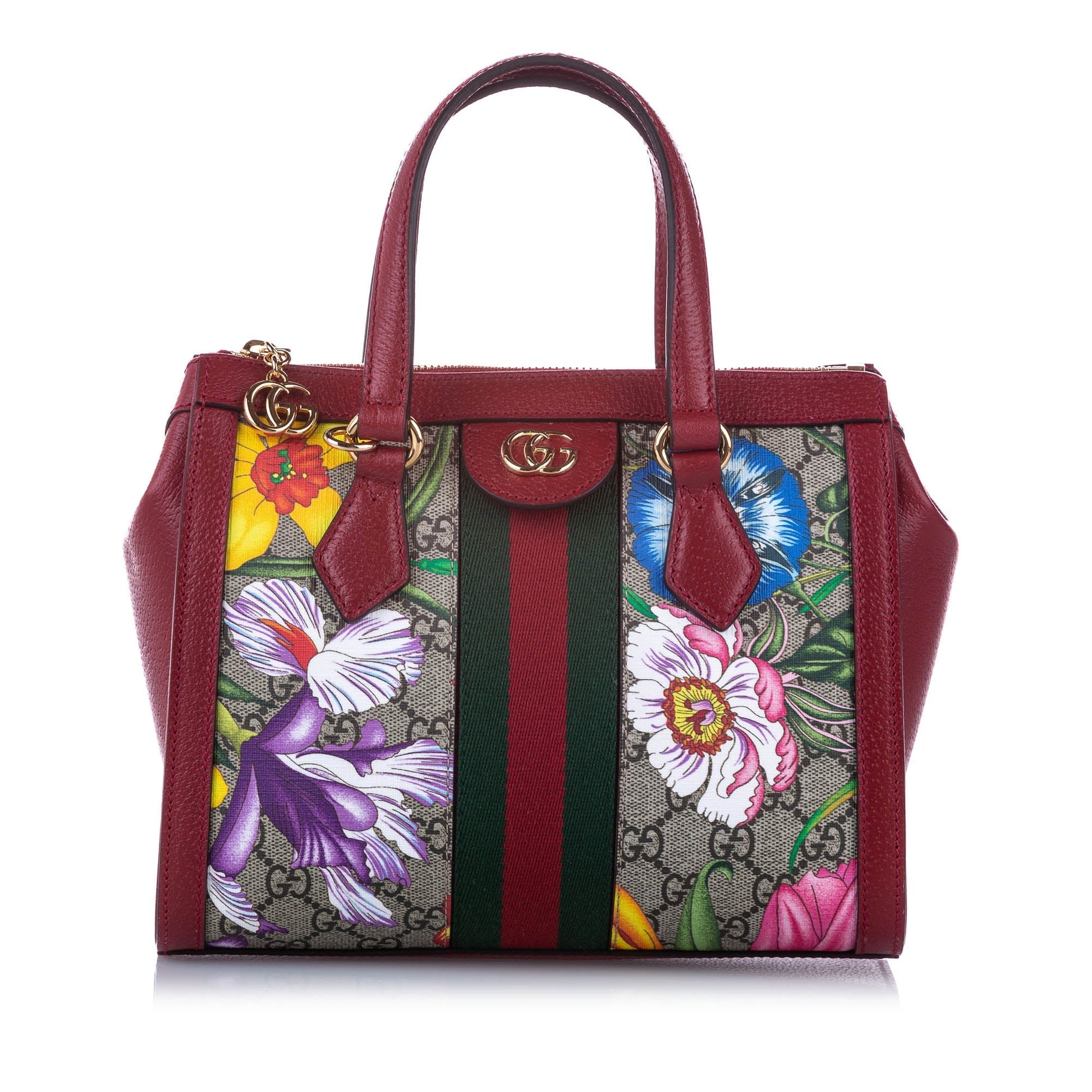 Gucci Leather Canvas Shoulder Bag