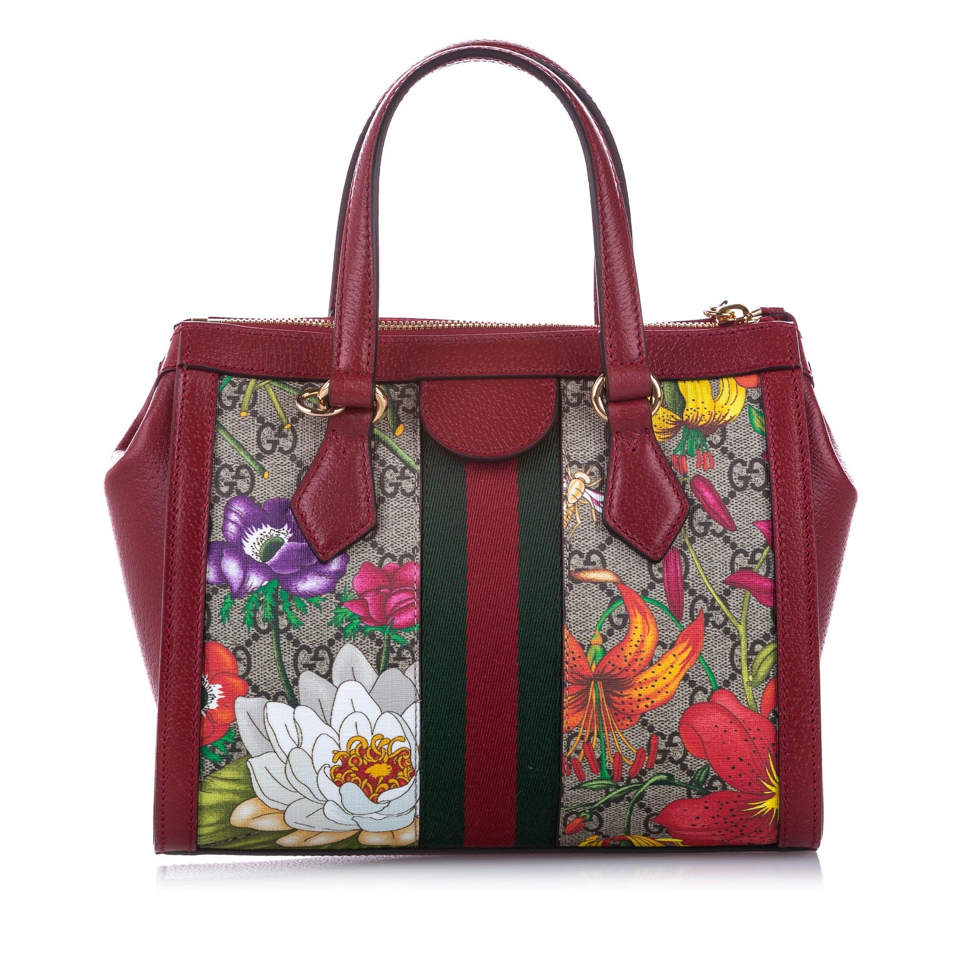 Gucci Leather Canvas Shoulder Bag