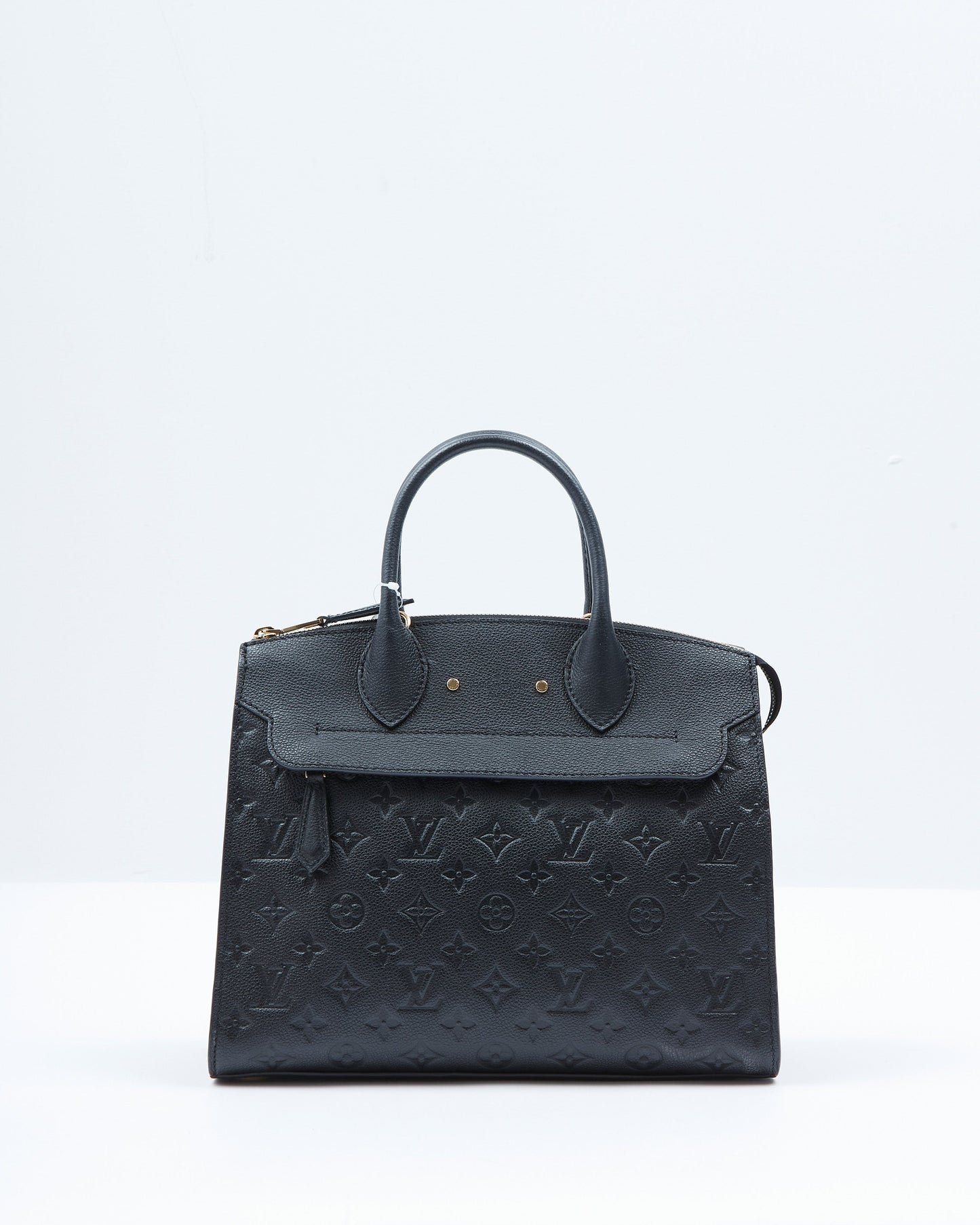 Louis Vuitton Black Monogram Empreinte Pont Neuf MM Bag