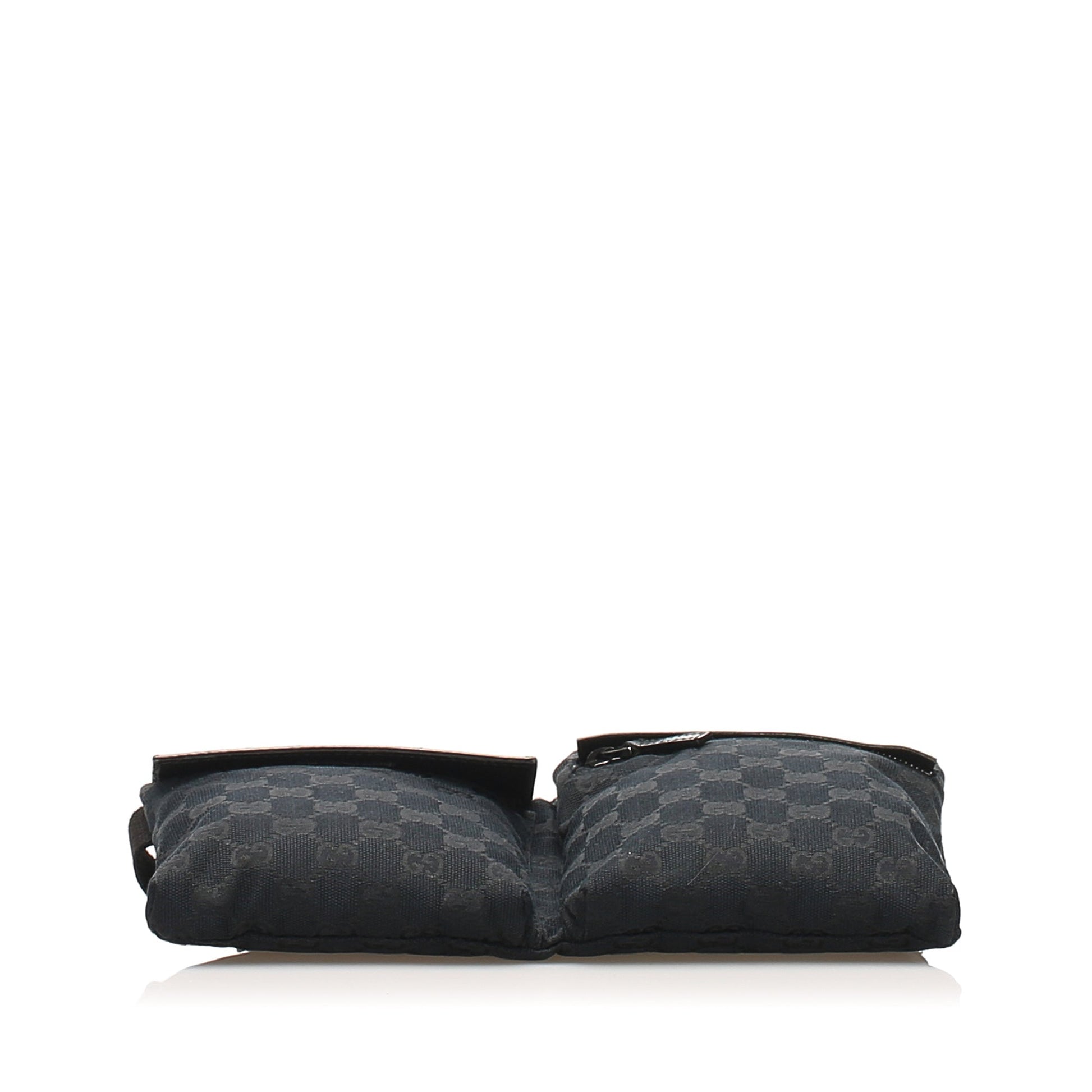 Gucci Leather Canvas Shoulder Bag