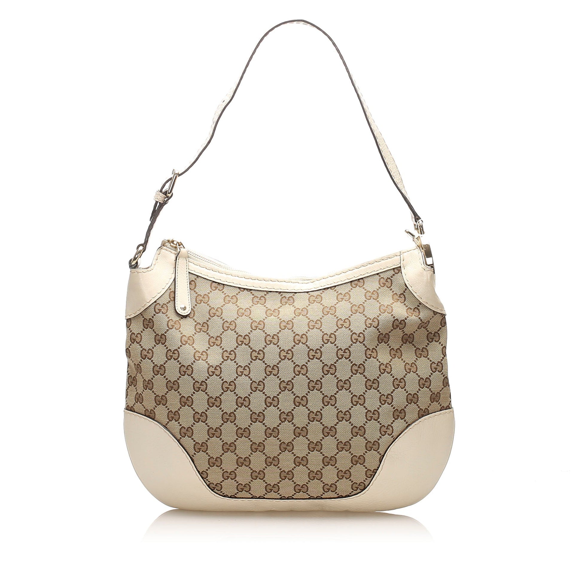 Gucci Leather Canvas Shoulder Bag