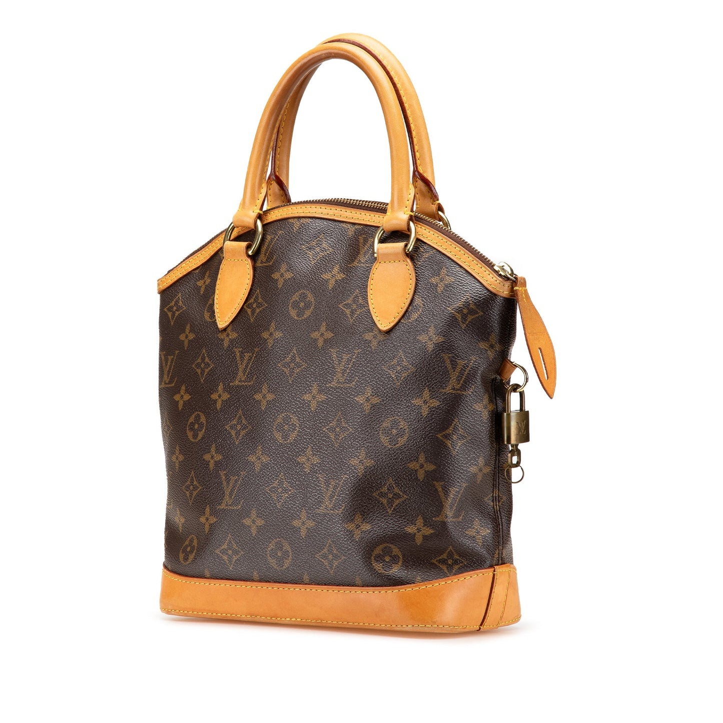Brown Louis Vuitton Monogram Lockit PM Handbag