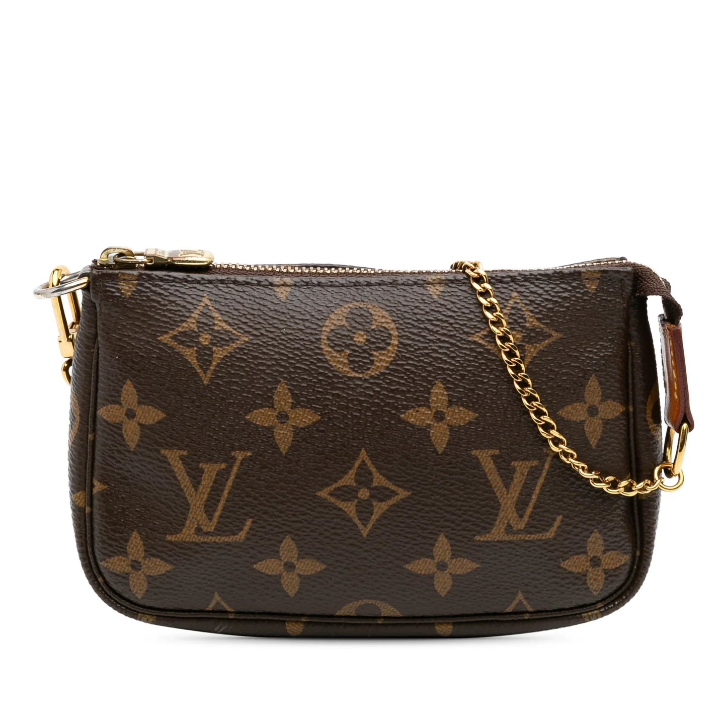 Brown Louis Vuitton Monogram Mini Pochette Accessoires Handbag