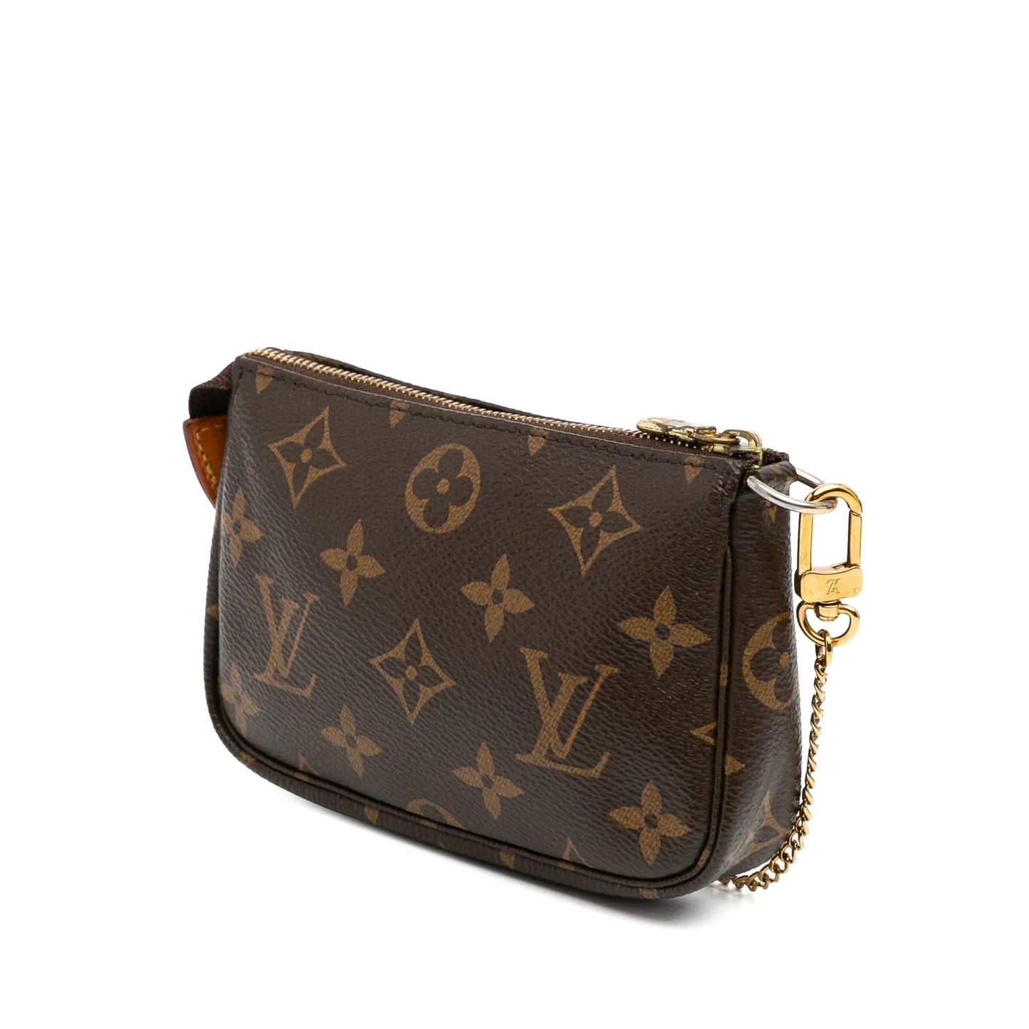 Brown Louis Vuitton Monogram Mini Pochette Accessoires Handbag