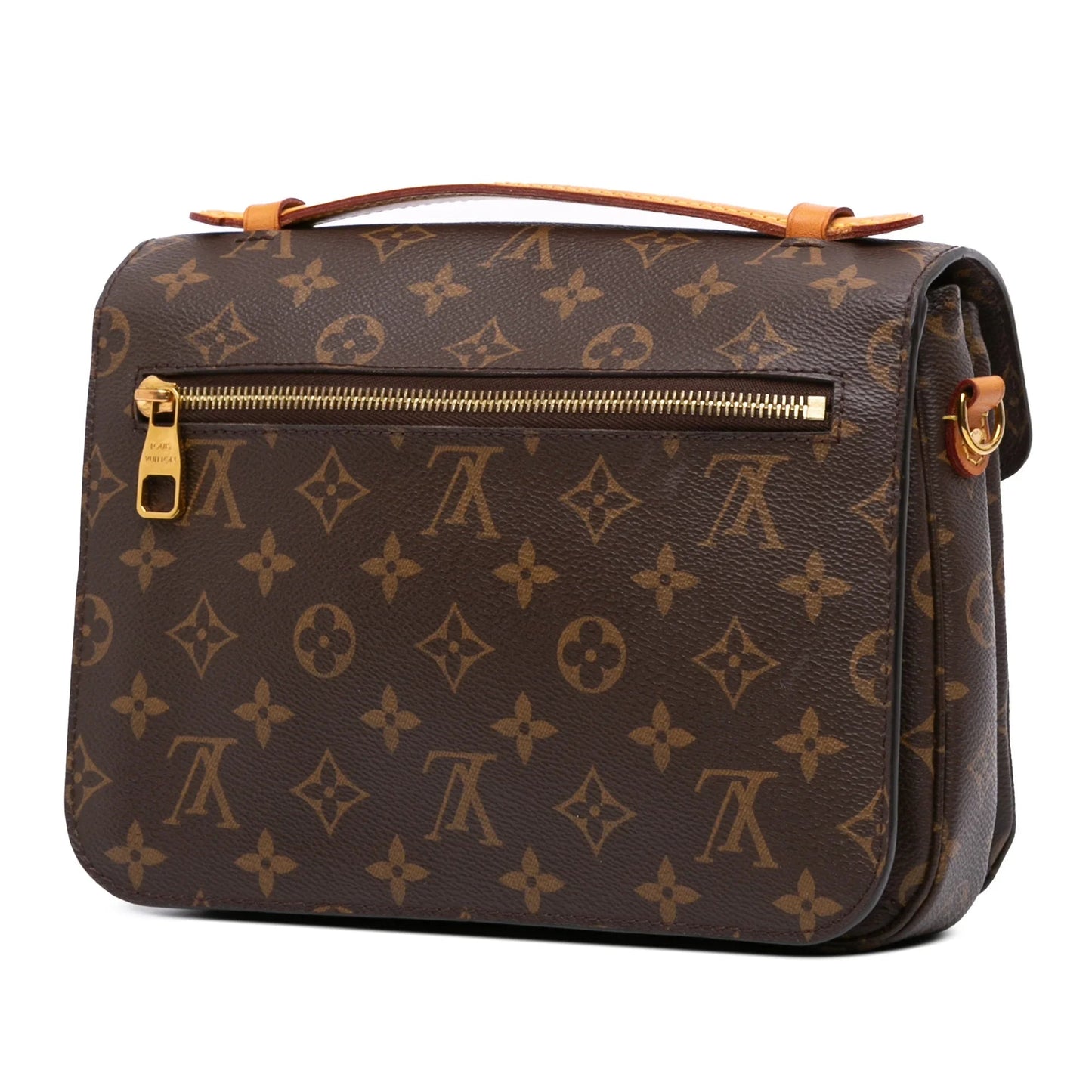Brown Louis Vuitton Monogram Pochette Metis Satchel