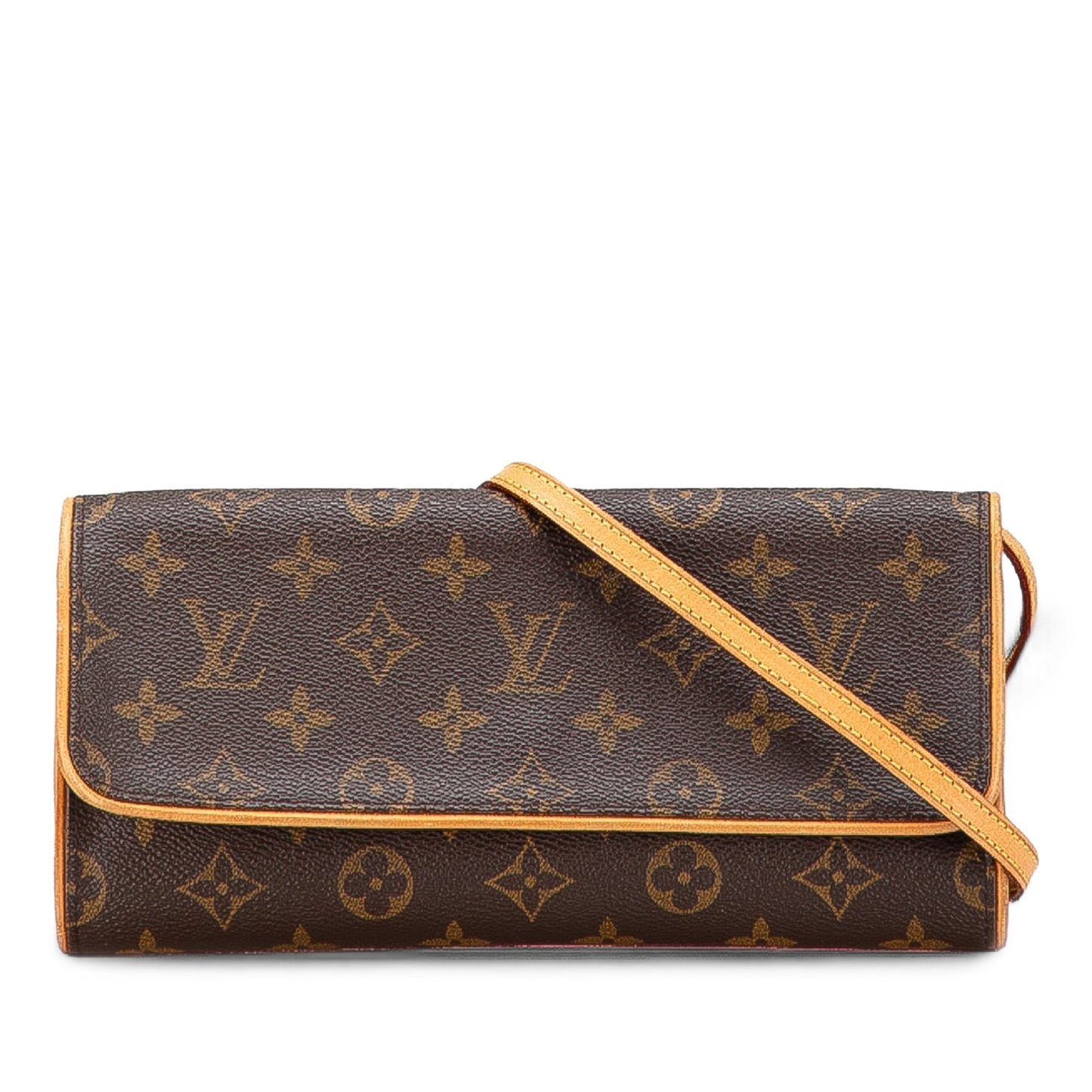 Brown Louis Vuitton Monogram Pochette Twin GM Crossbody Bag