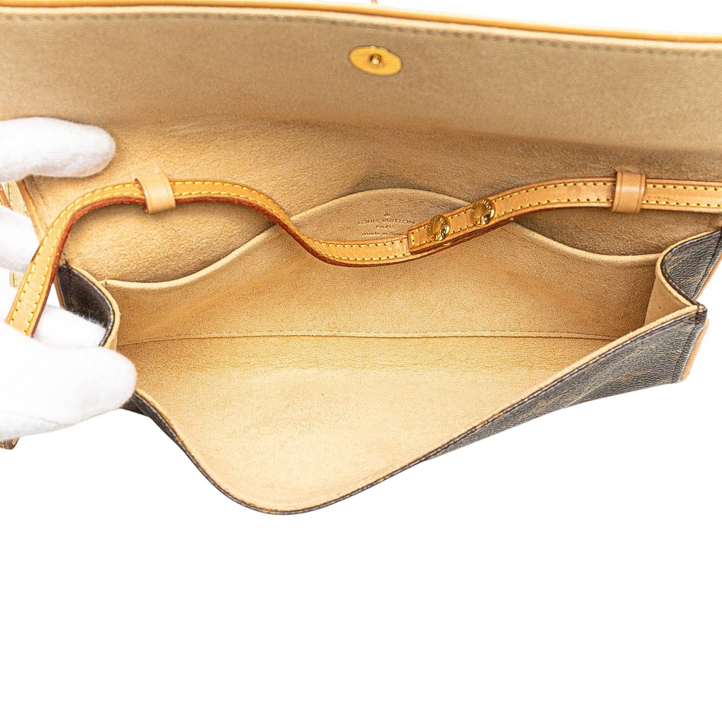 Brown Louis Vuitton Monogram Pochette Twin GM Crossbody Bag