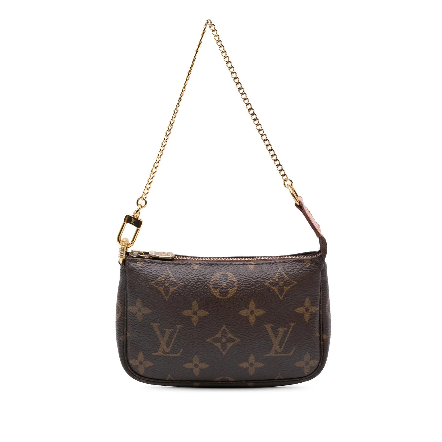 Brown Louis Vuitton Monogram Mini Pochette Accessoires Handbag
