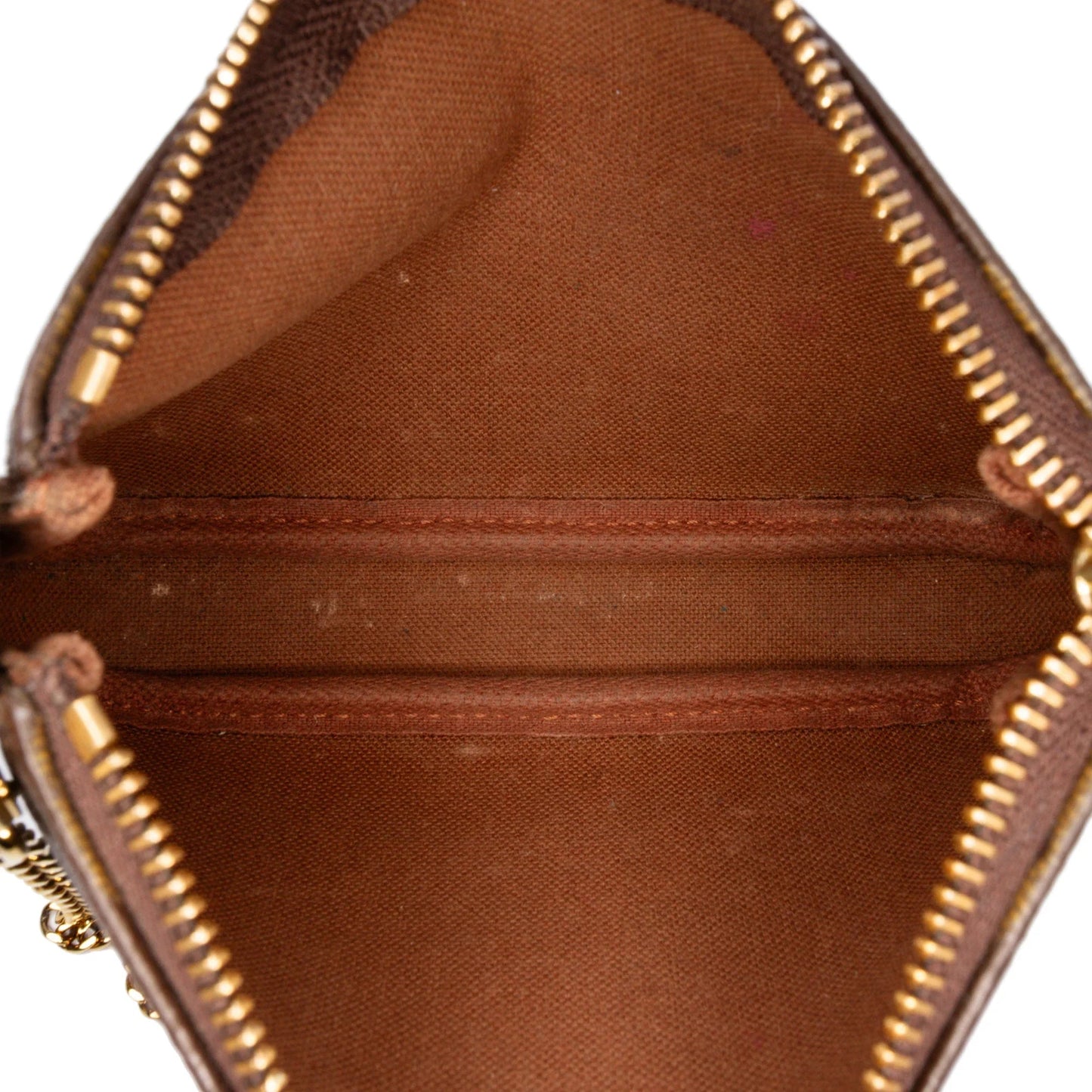 Brown Louis Vuitton Monogram Mini Pochette Accessoires Handbag