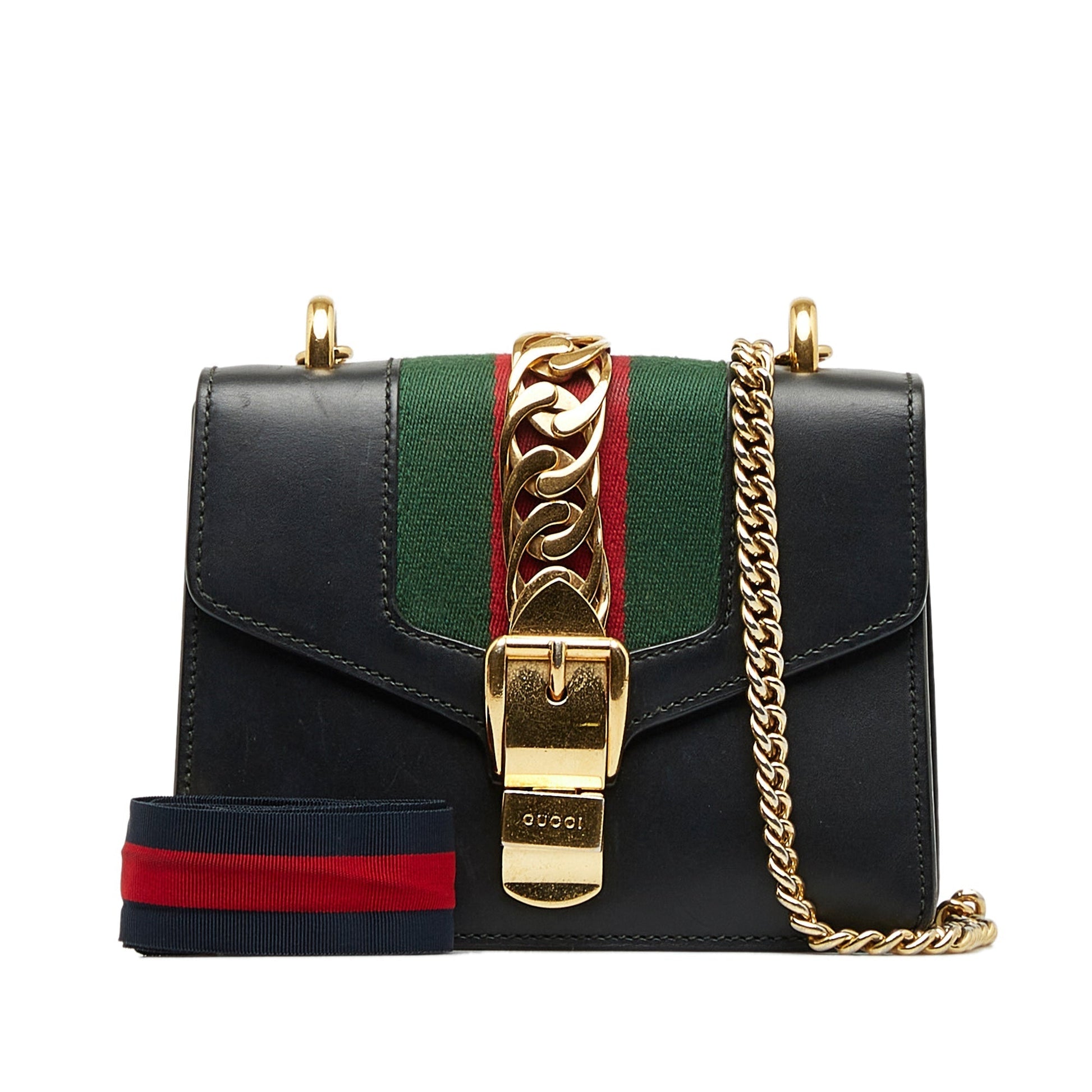 Gucci Sylvie Leather Chain Crossbody