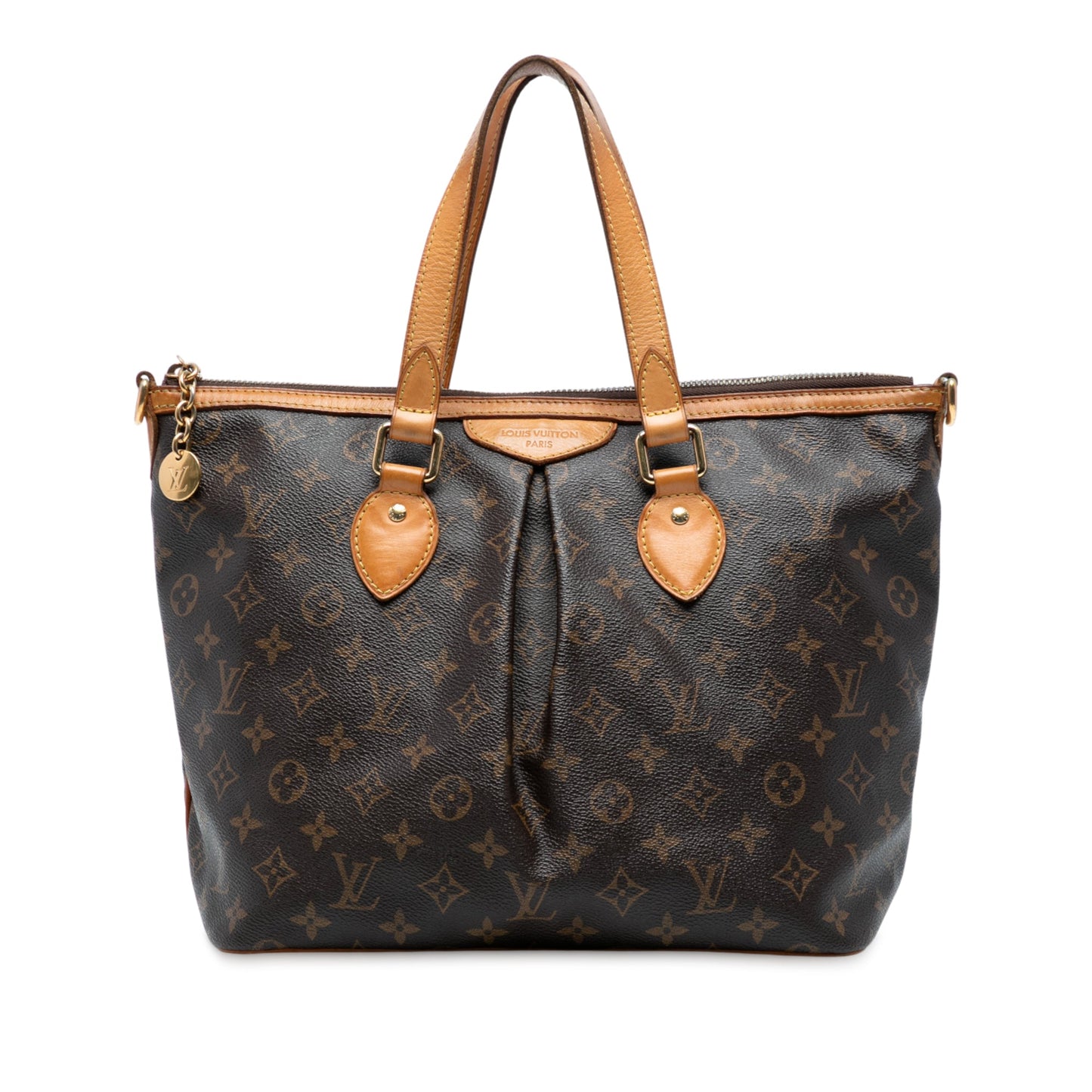 Brown Louis Vuitton Monogram Palermo PM Satchel