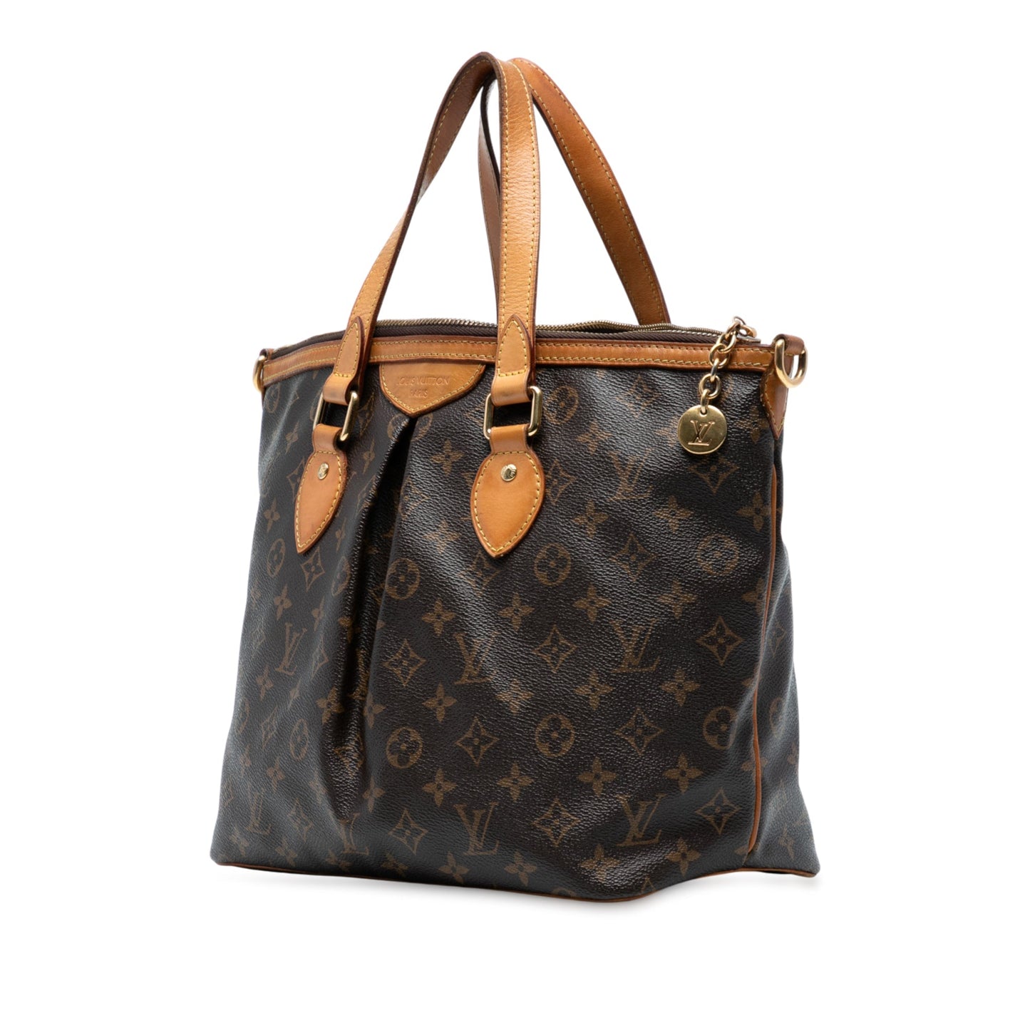 Brown Louis Vuitton Monogram Palermo PM Satchel