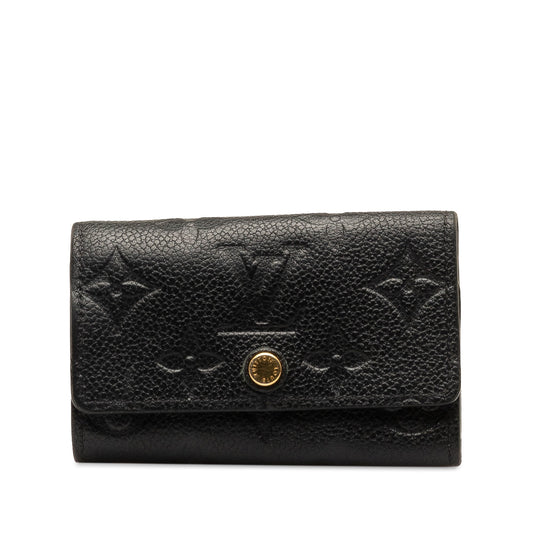Black Louis Vuitton Monogram Empreinte 6 Key Holder