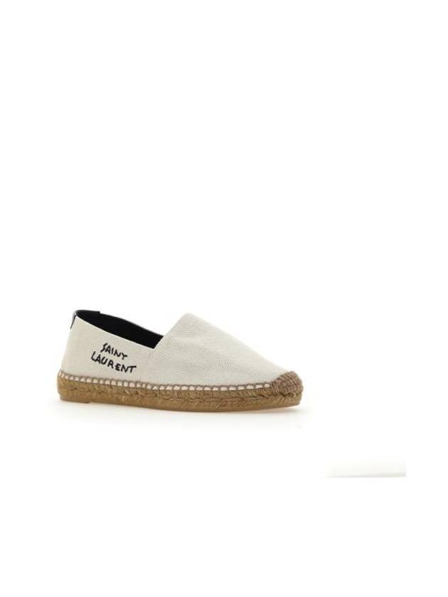 Luxury Saint Laurent Trending 2025 Women's Monogram Canvas Espadrilles Beige