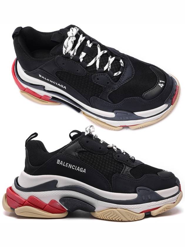 Luxury Balenciaga Trending 2026 Triple S Low Top Sneakers Black