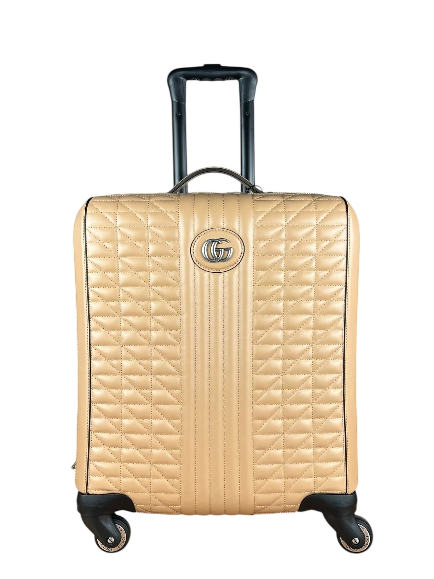 Gucci GG Beige Marmont Leather Carry-On Suitcase