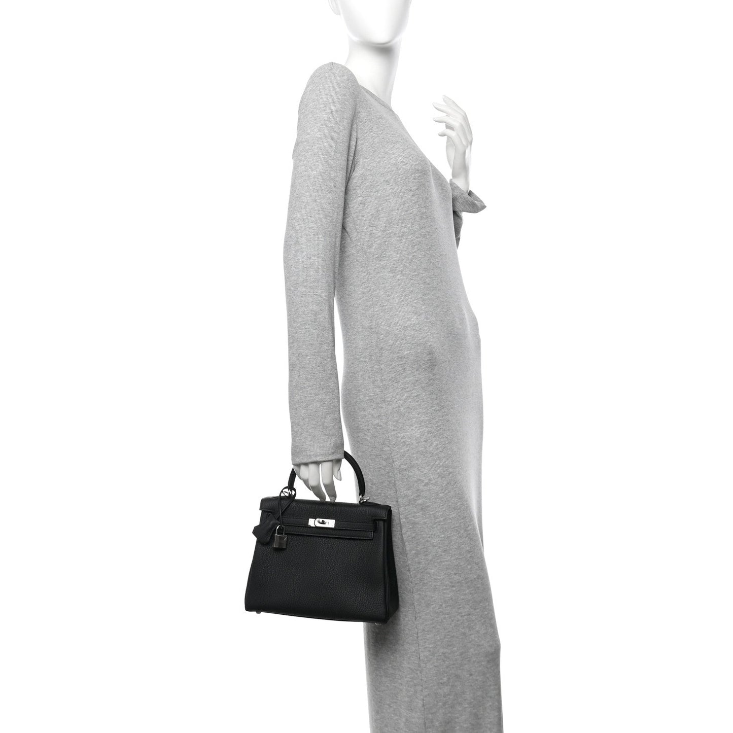 Hermes Togo Kelly Retourne 25 Black