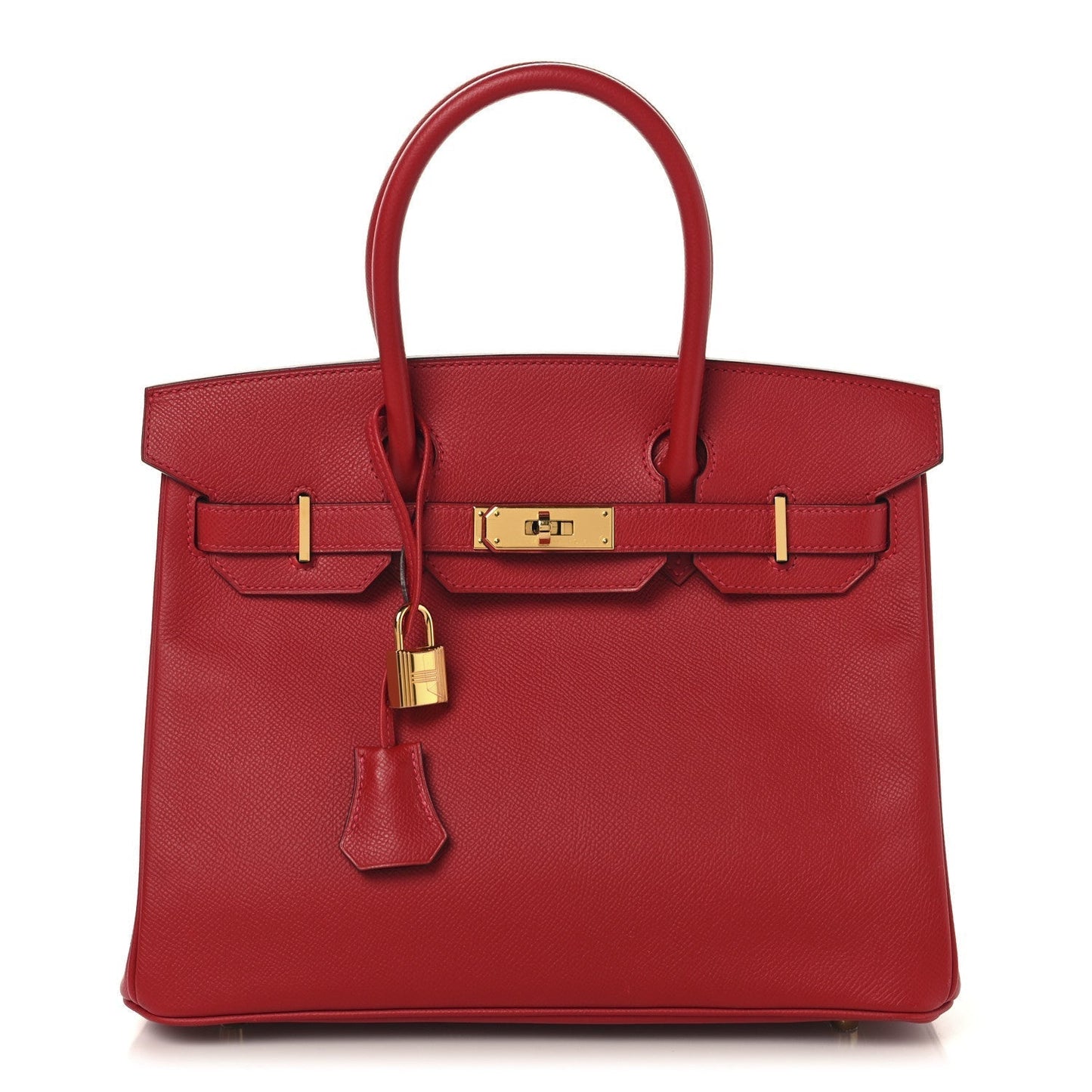 Hermes Epsom BIRKIN 30 Rouge Casaque
