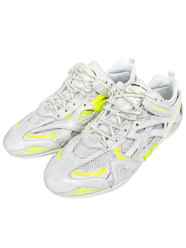 Luxury Balenciaga Trending 2026 Drive Low Top Sneakers Fluo Yellow White