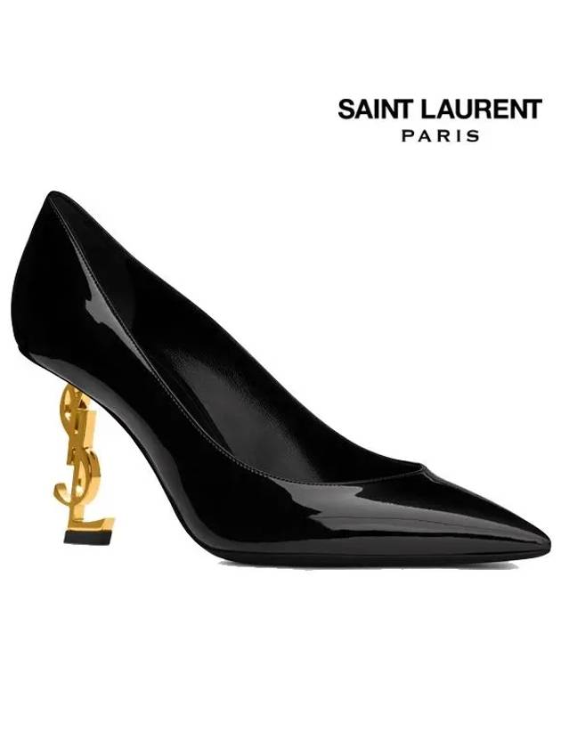Luxury Saint Laurent Trending 2025 Opium Pumps Black Gold