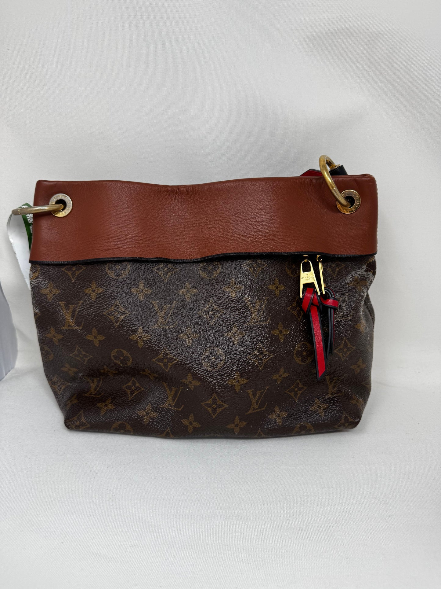 LOUIS VUITTON Monogram Tuileries Besace Caramel Rouge B20-80