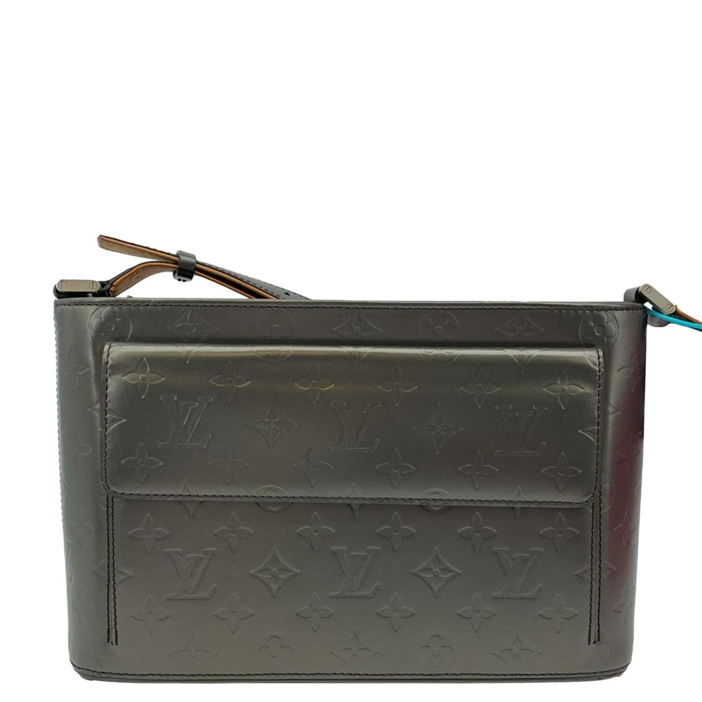 LOUIS VUITTON Alston Monogram Mat Shoulder Bag Black