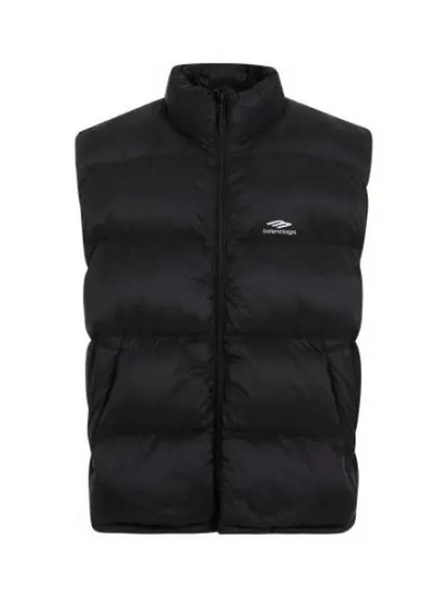 Luxury Balenciaga Trending 2026 Quilted Nylon Puffer Vest Black