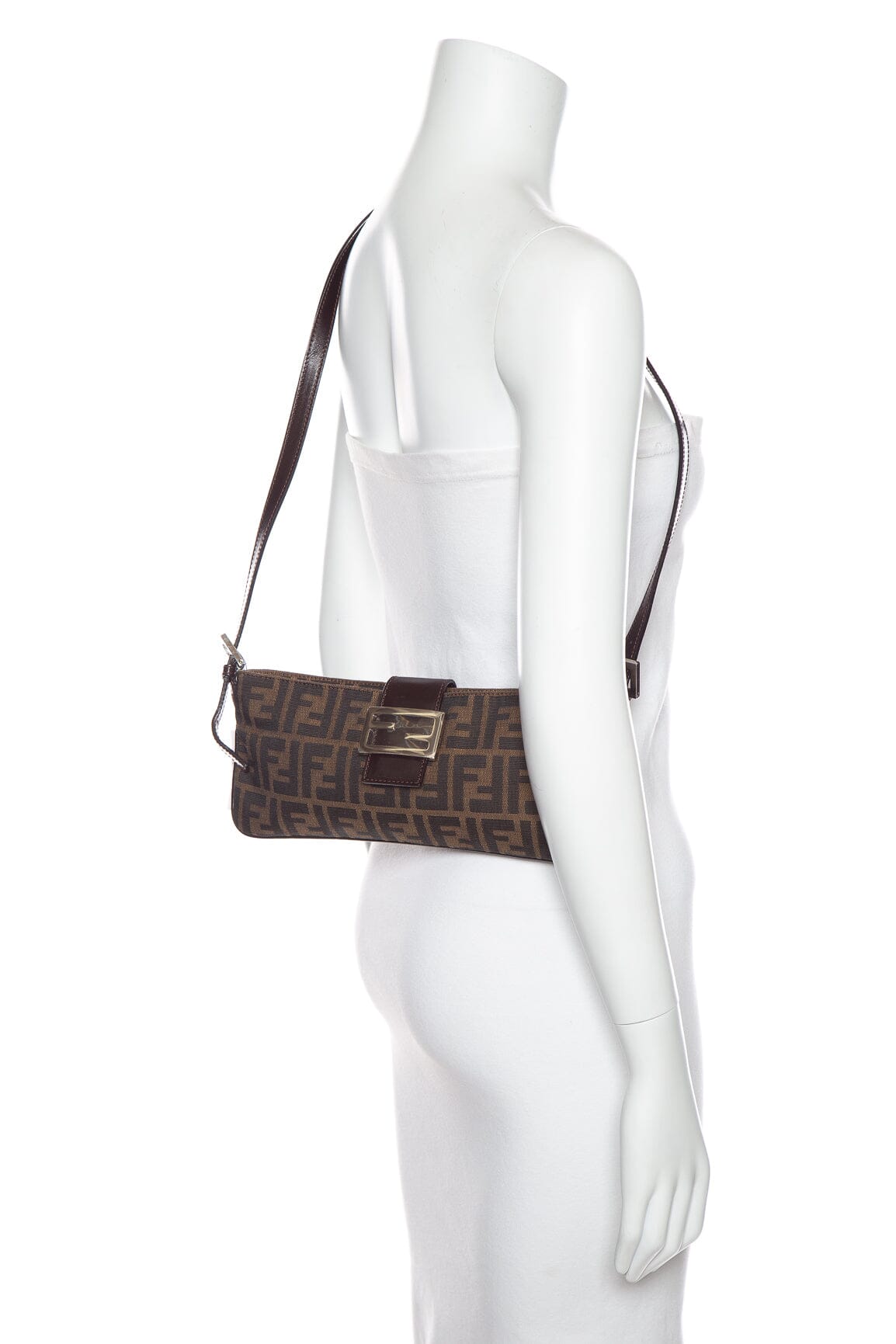 Fendi  Monogram Zucca Canvas Cross-Body
